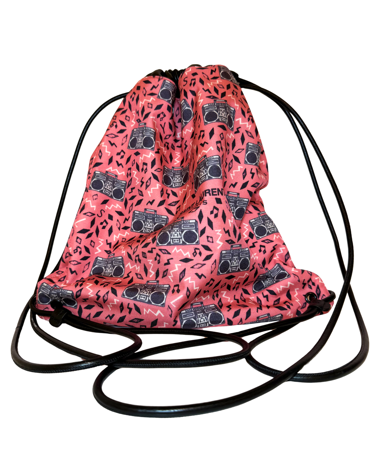Saint Laurent Canvas Teddy, pink w/ boombox
