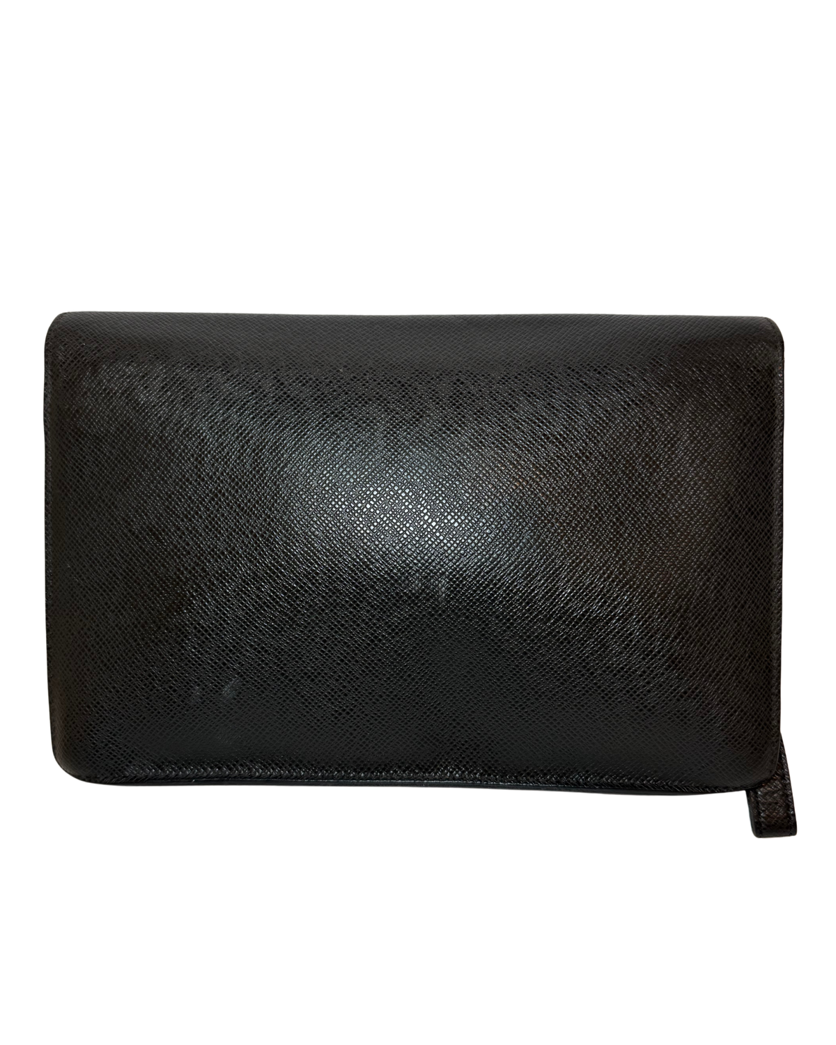 Louis Vuitton Vintage Taiga Leather Clutch, Black