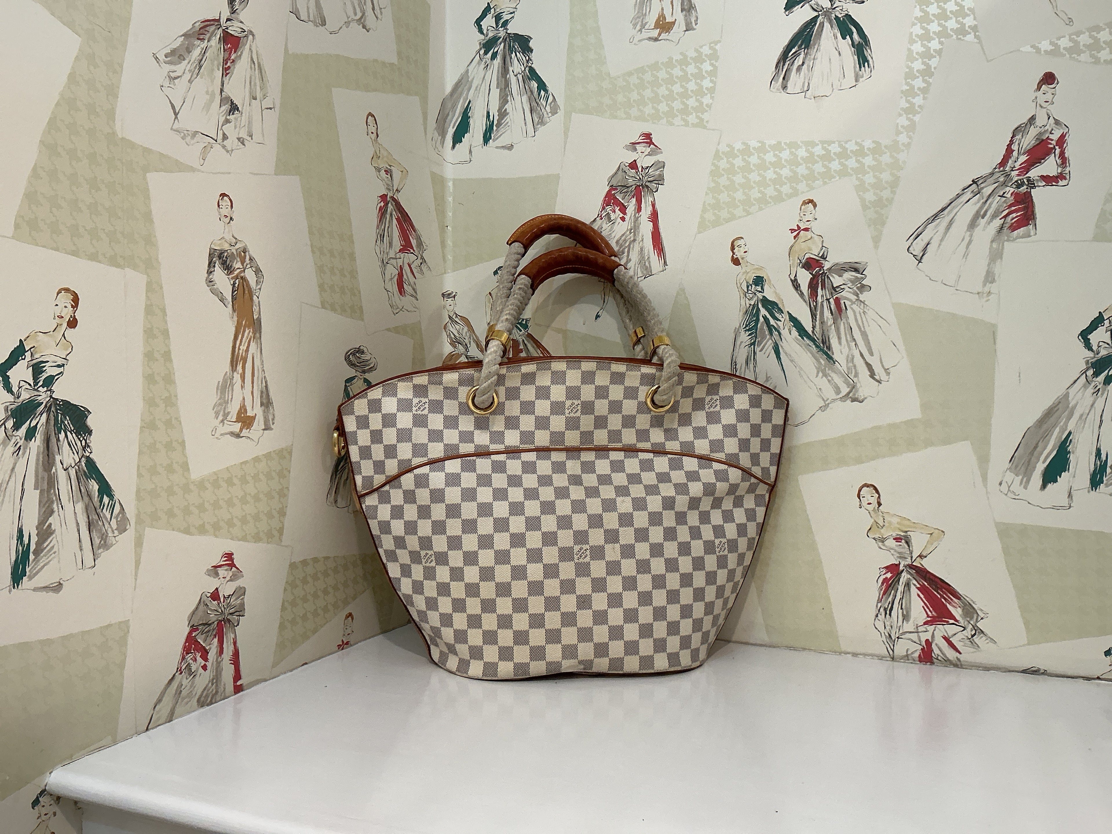 LOUIS VUITTON Pampelonne GM, Damier Azur, 2006