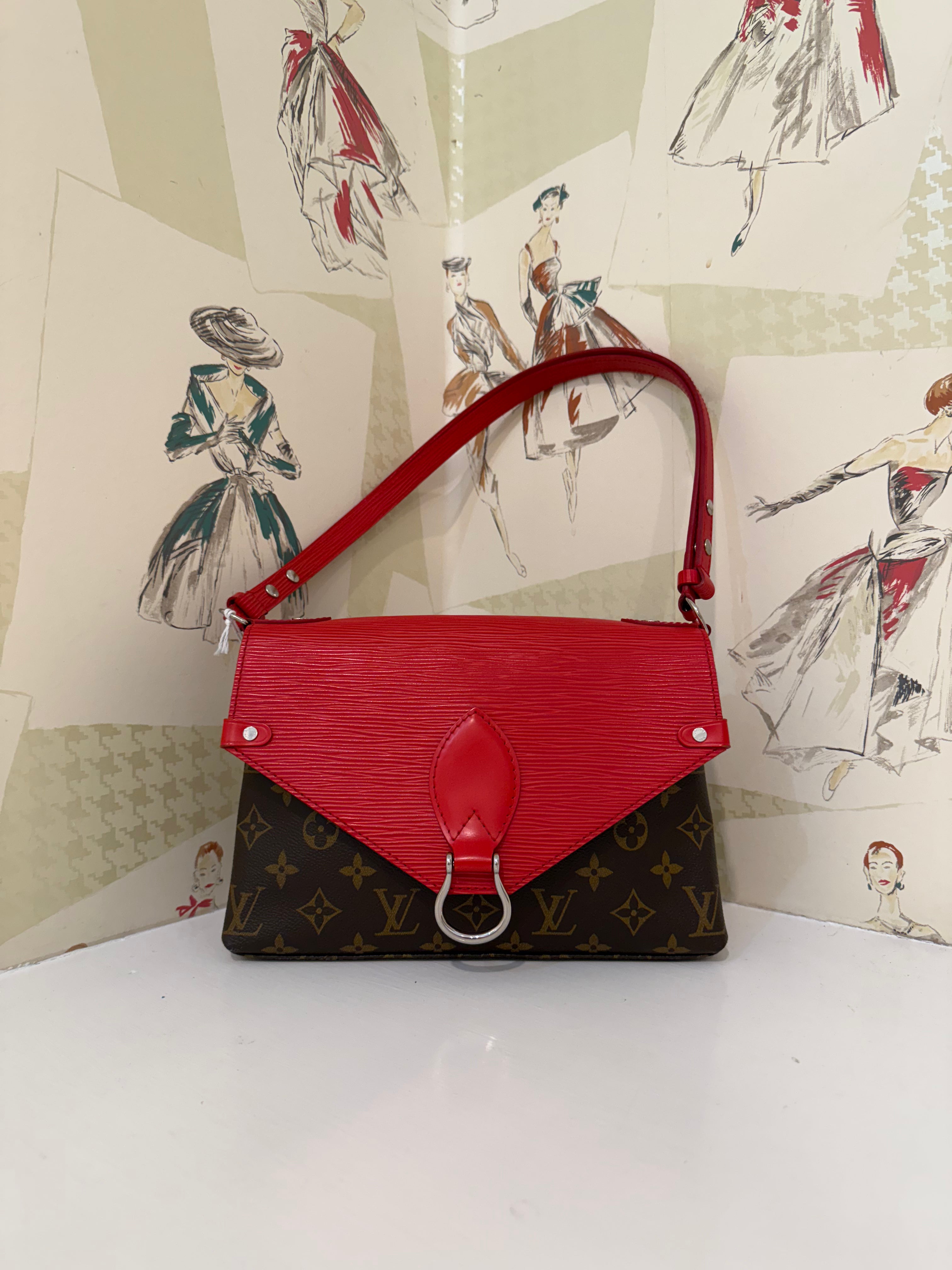 Louis Vuitton Monogram St. Michel, Red