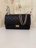 Chanel Reissue Double Flap Bag, Large, Black w/ Gold