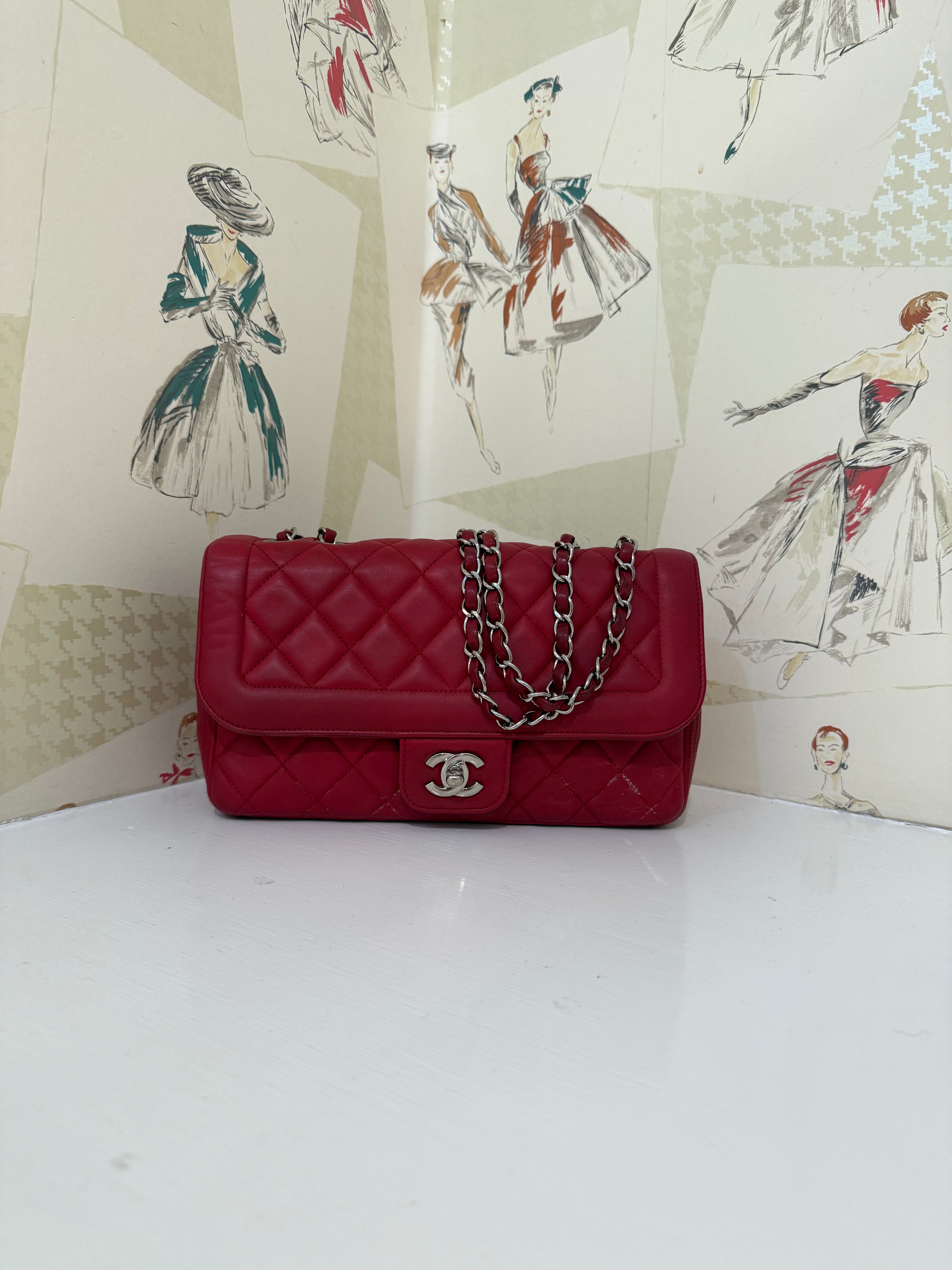 Chanel Medium Coco Rider Flap Bag, Red