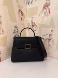 Pourchet Carat Large Handbag, Black, NEW FROM PARIS