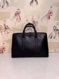Gucci Black Leather Top Handle, Large