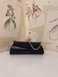 Jil Sander Cannolo Small on Chain, Black