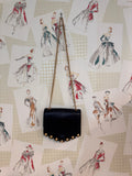 Sandro Leather Crossbody w/ Gold Hardware