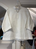 Louis Vuitton 2021 Patterned Top, White, Sz. M