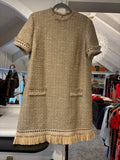Oscar de la Renta Tweed Pattern Mini Dress, Sz. XL