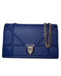 Christian Dior Blue Leather Diorama, 2017, Silver Hardware