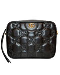 Gucci GG Matelasse, Black Leather w/ Gold