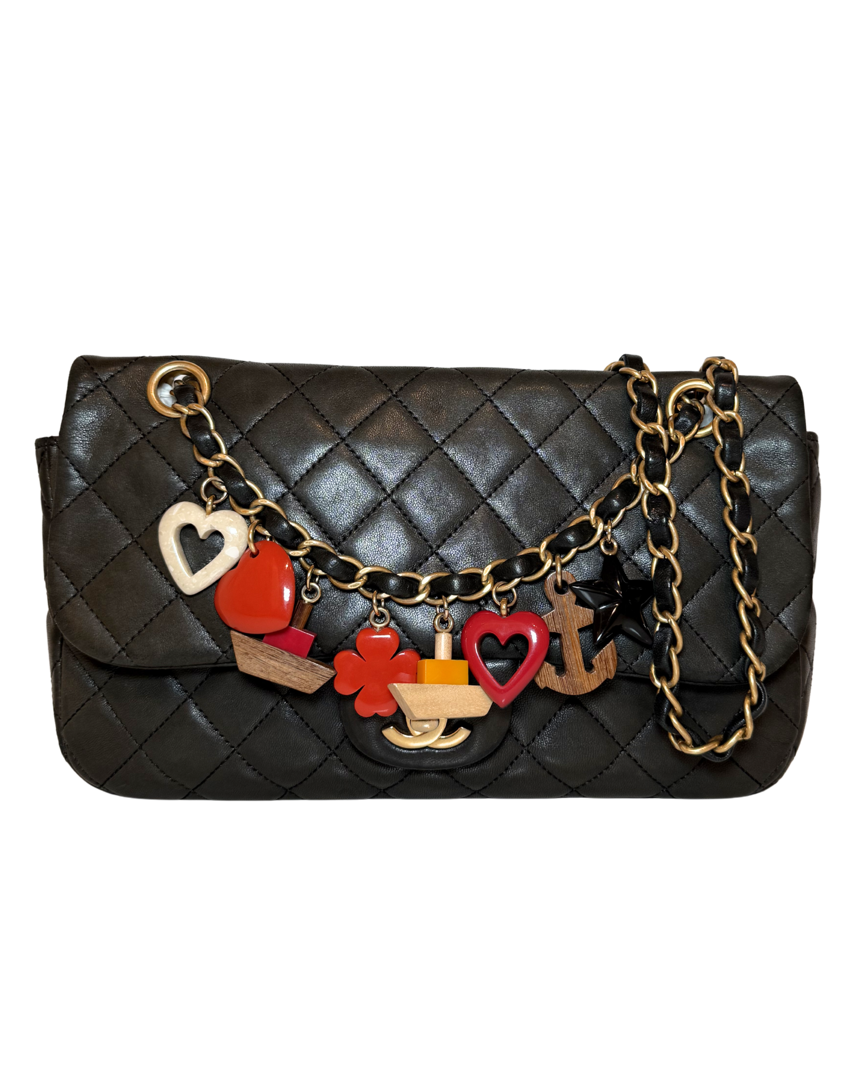Chanel Marine Charms Medium Flap Bag, Black