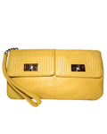 Chanel Mademoiselle Clutch, Yellow, Vintage 2005