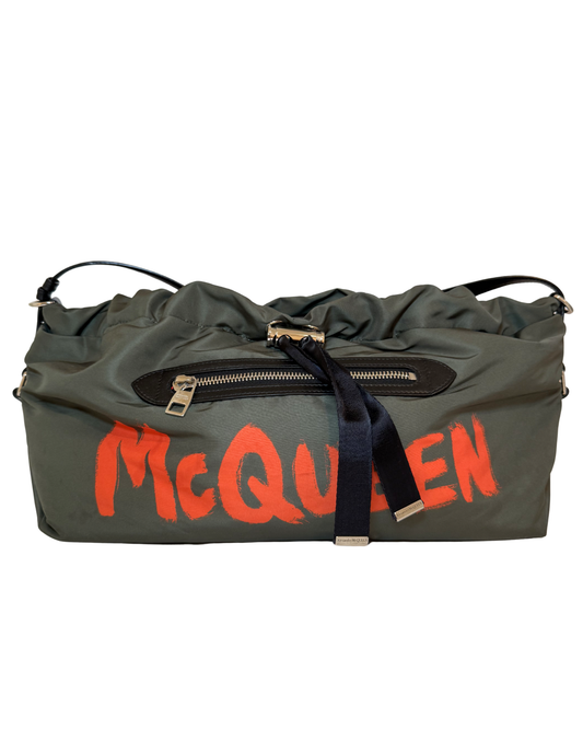 Alexander McQueen Graffiti Nylon Messanger Bag