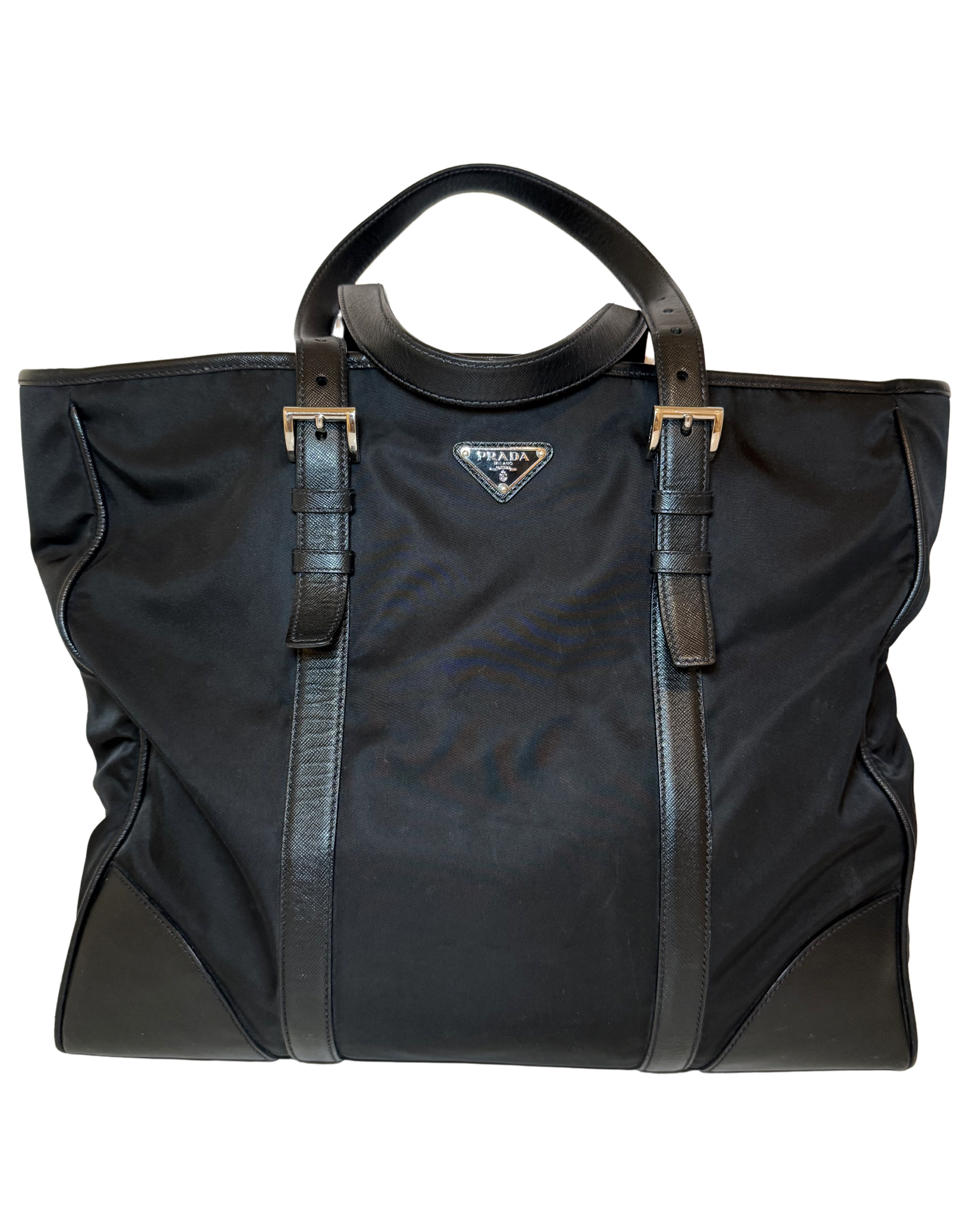 Black Prada Zip Tote
