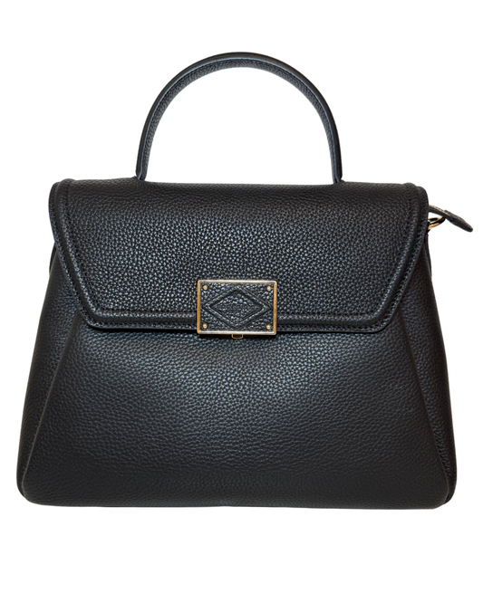 Pourchet Carat Large Handbag, Black, NEW FROM PARIS