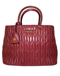 Miu Miu Matelassè Leather Tote, Pink ~2017