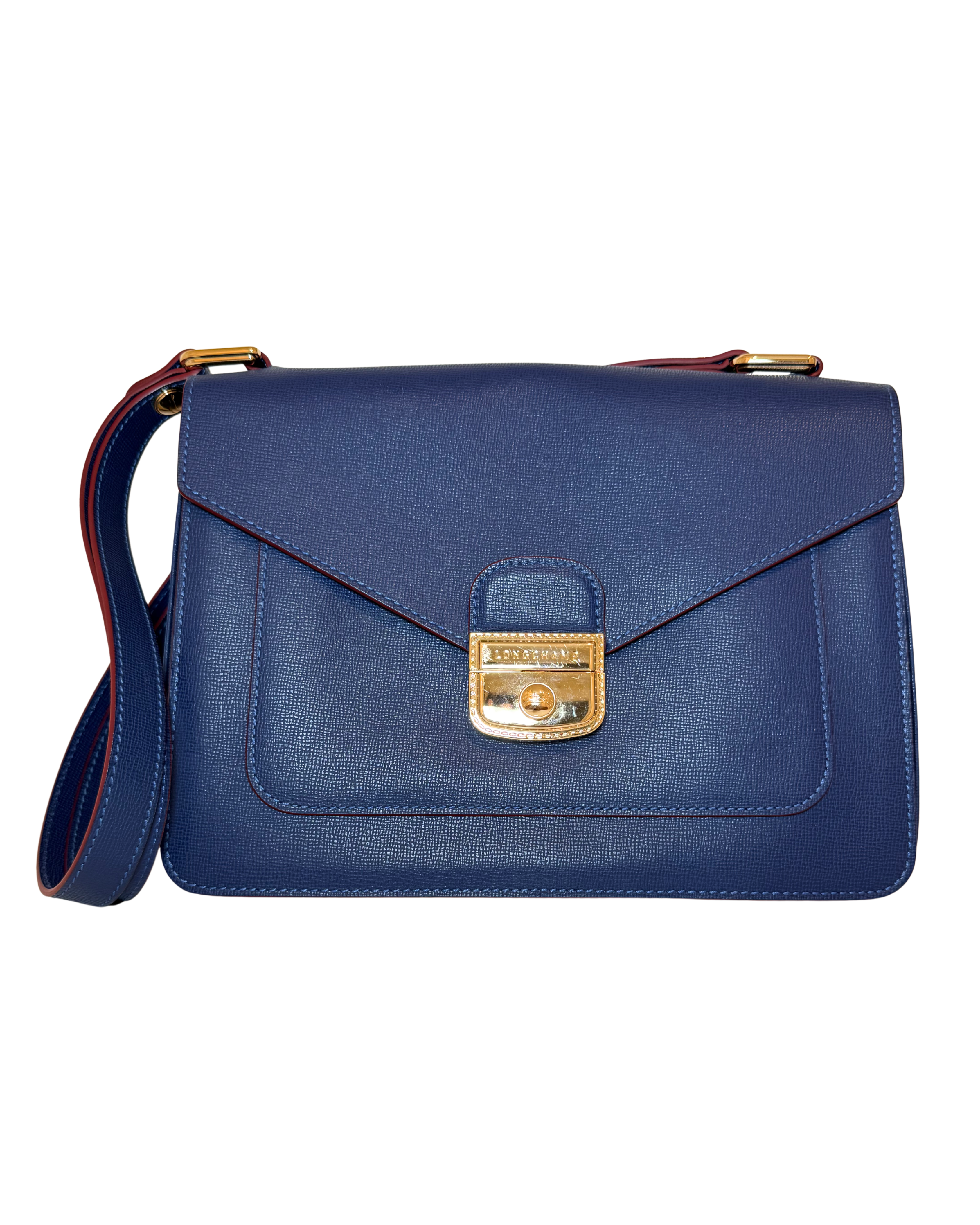 Longchamp Blue Leather Shoulder Bag