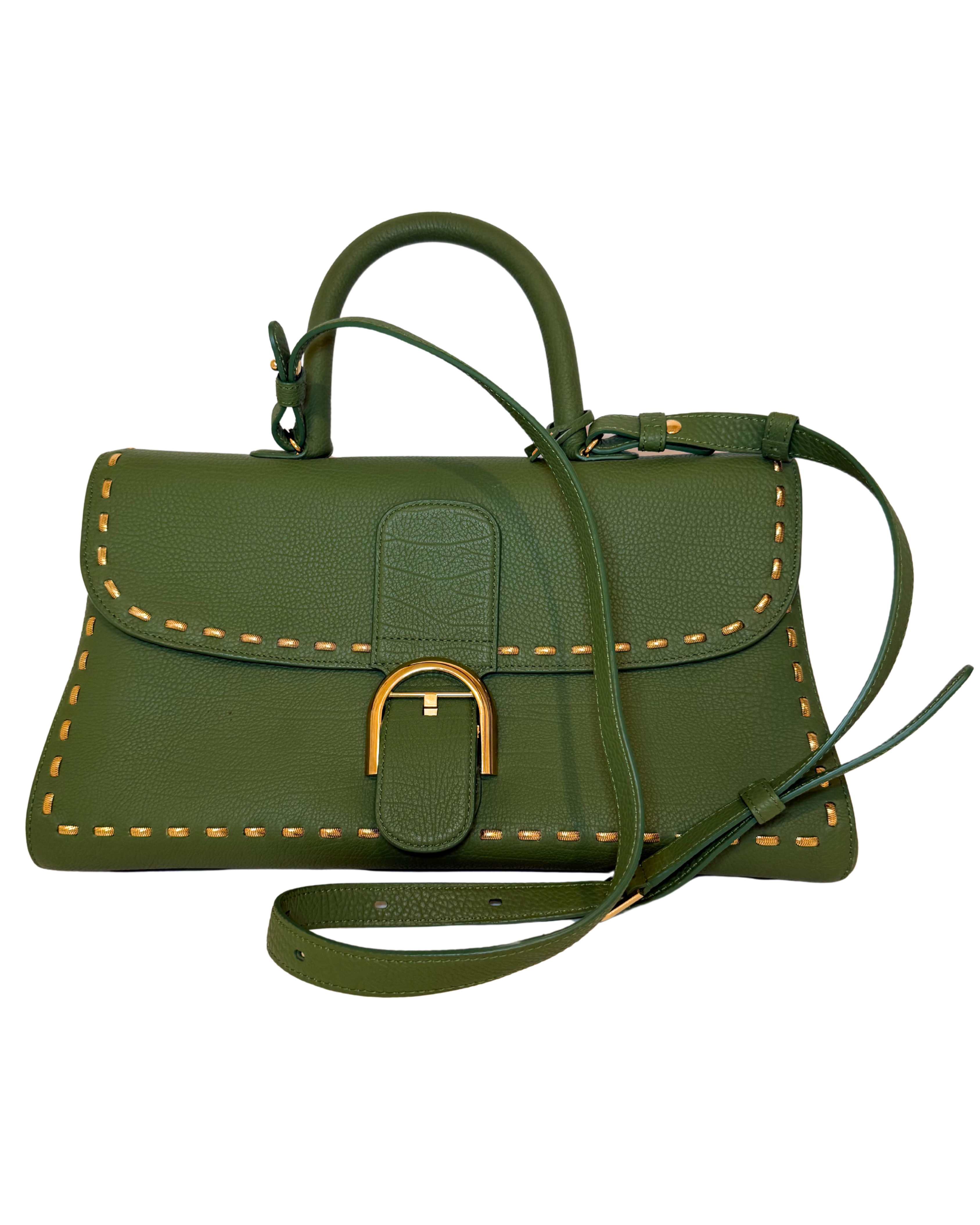 Delvaux Brillant East/West, Green Rodeo