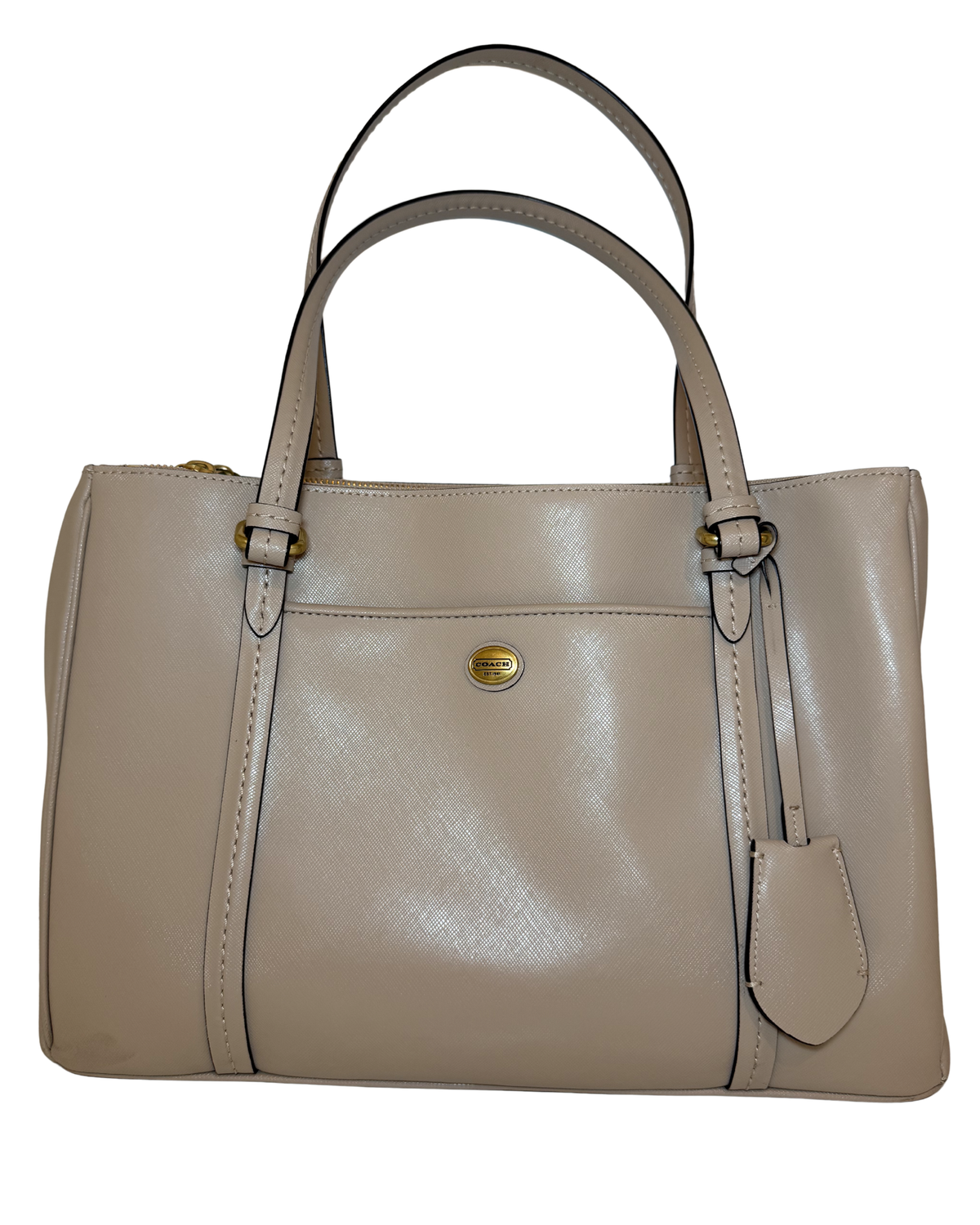 Coach Saffiano Tote, Taupe