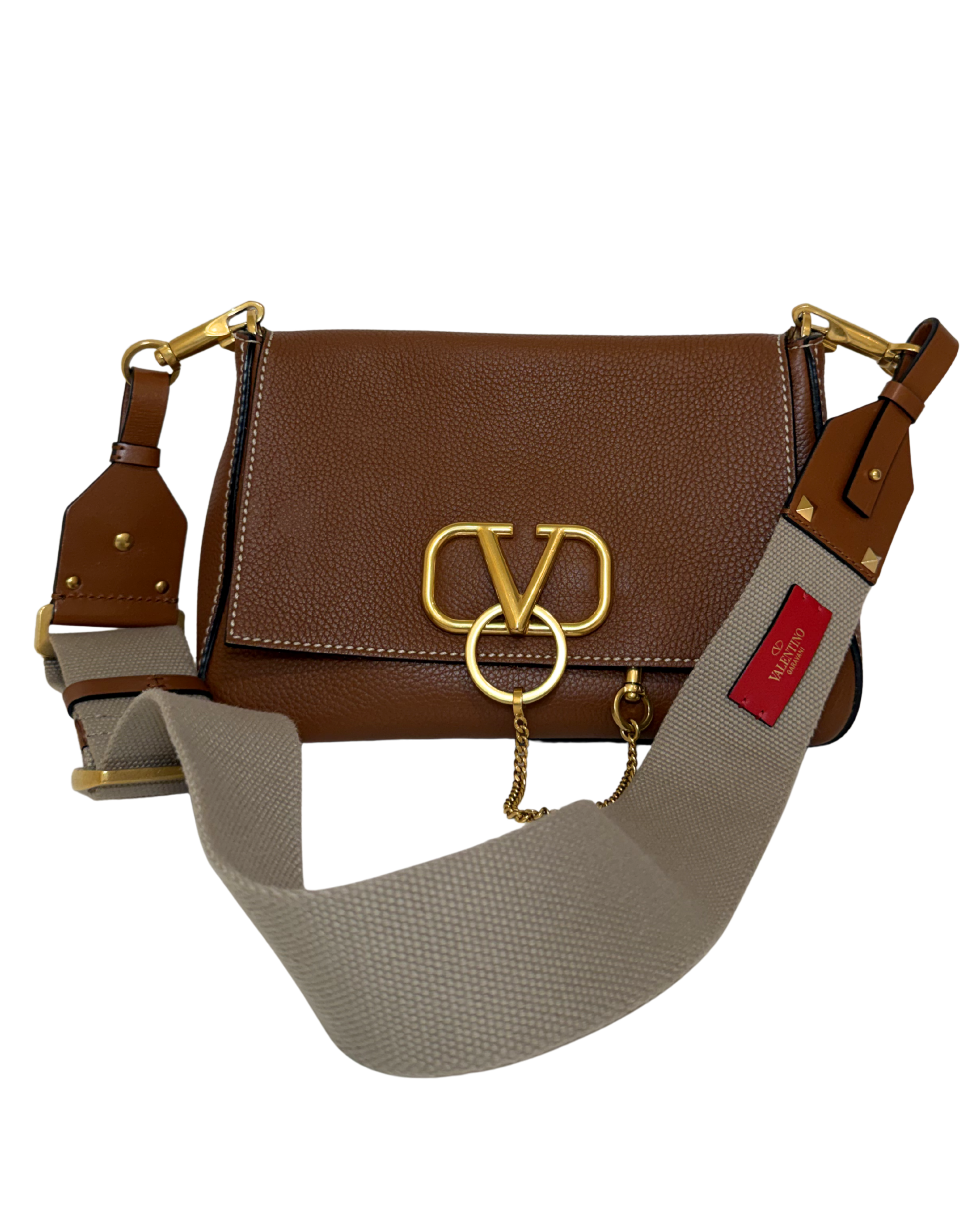 Valentino Rockstud Crossbody, Tan