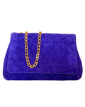 Escada Suede Shoulder Bag, Purple
