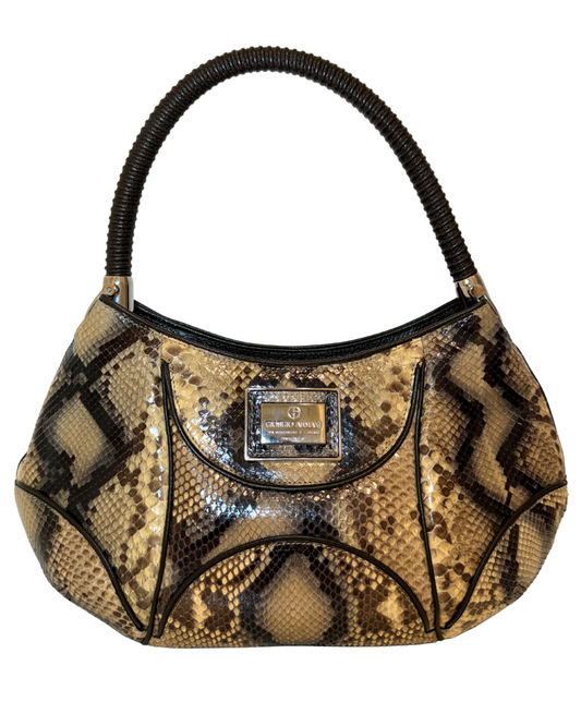 Giorgio Armani Snakeskin Shoulder Bag