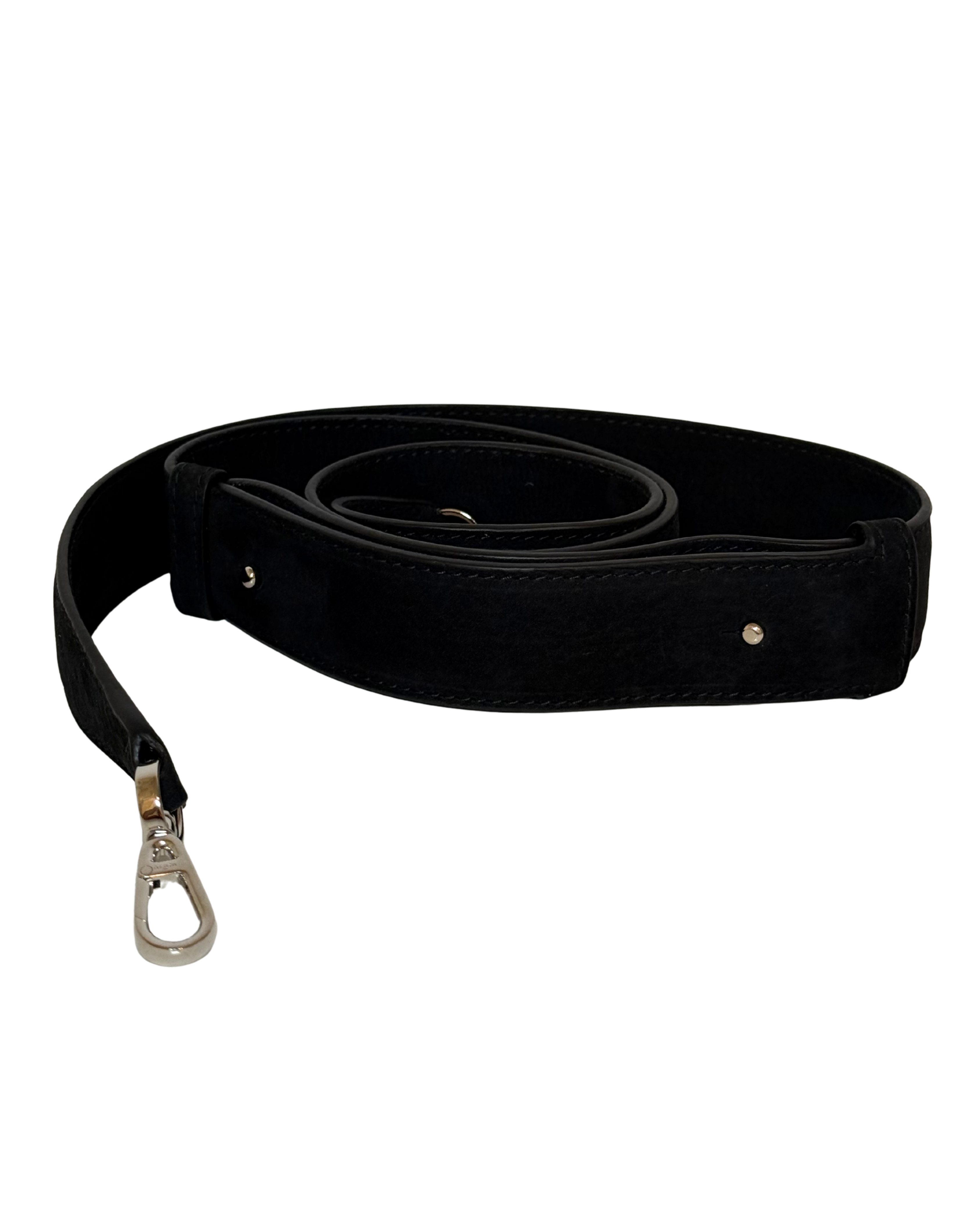 Alaia Suede Top Handle, Black w/ Zippers
