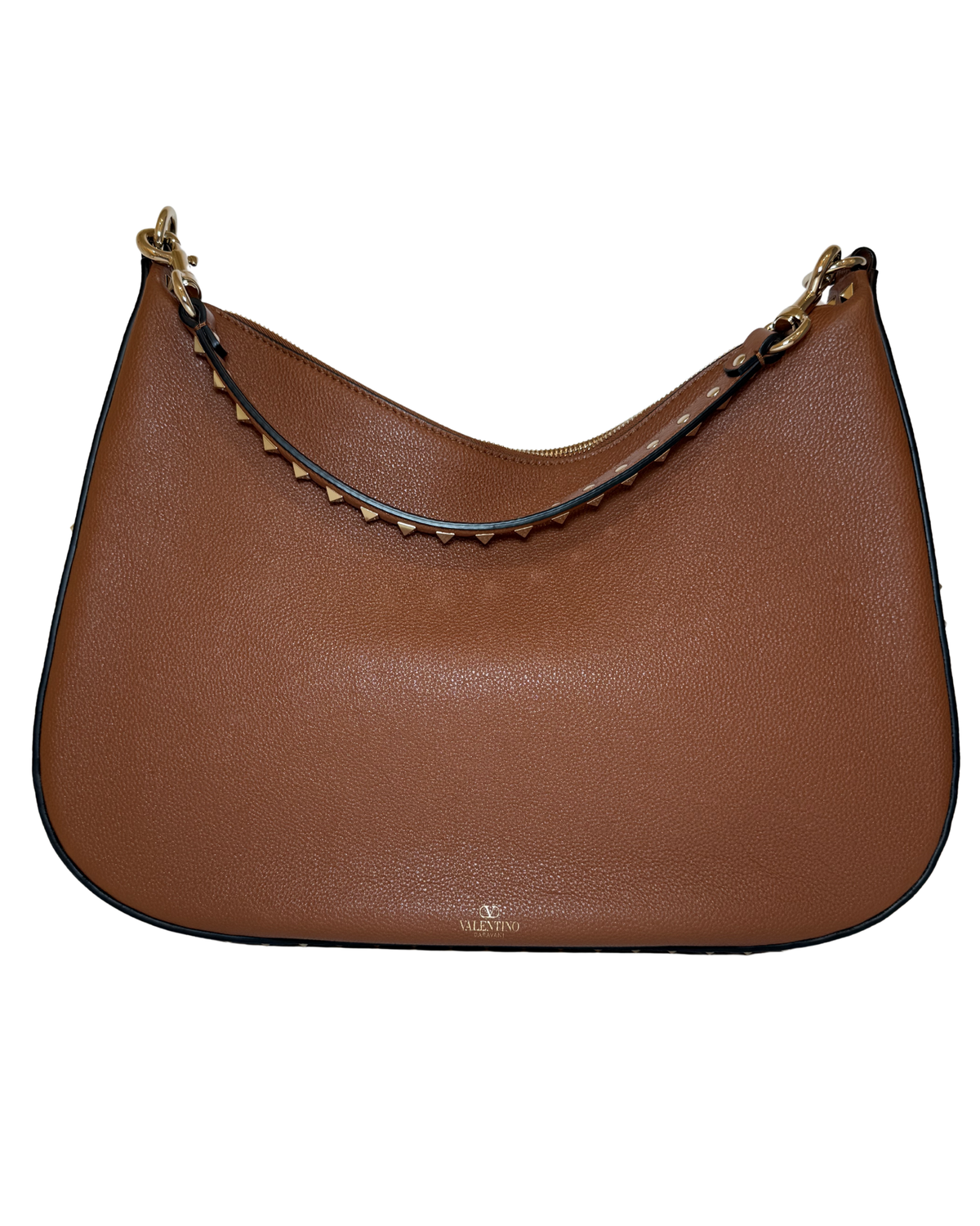 Valentino Rockstud Hobo, Brown