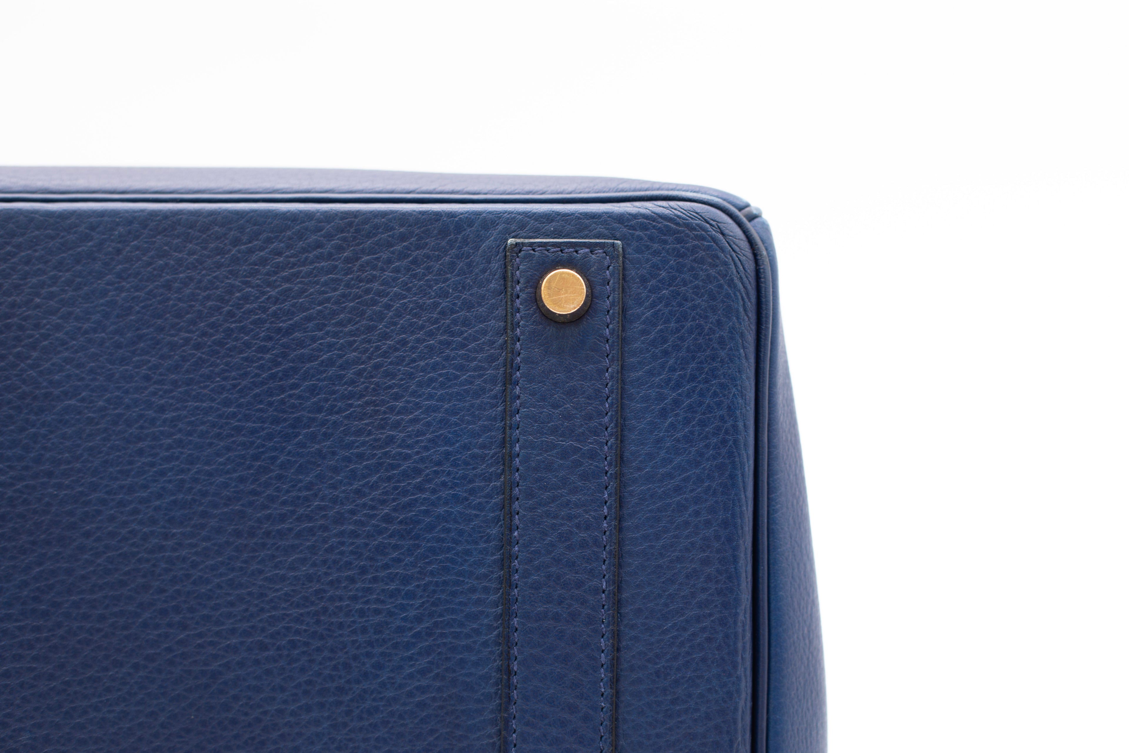 Hermès Clemence Birkin 35, Navy
