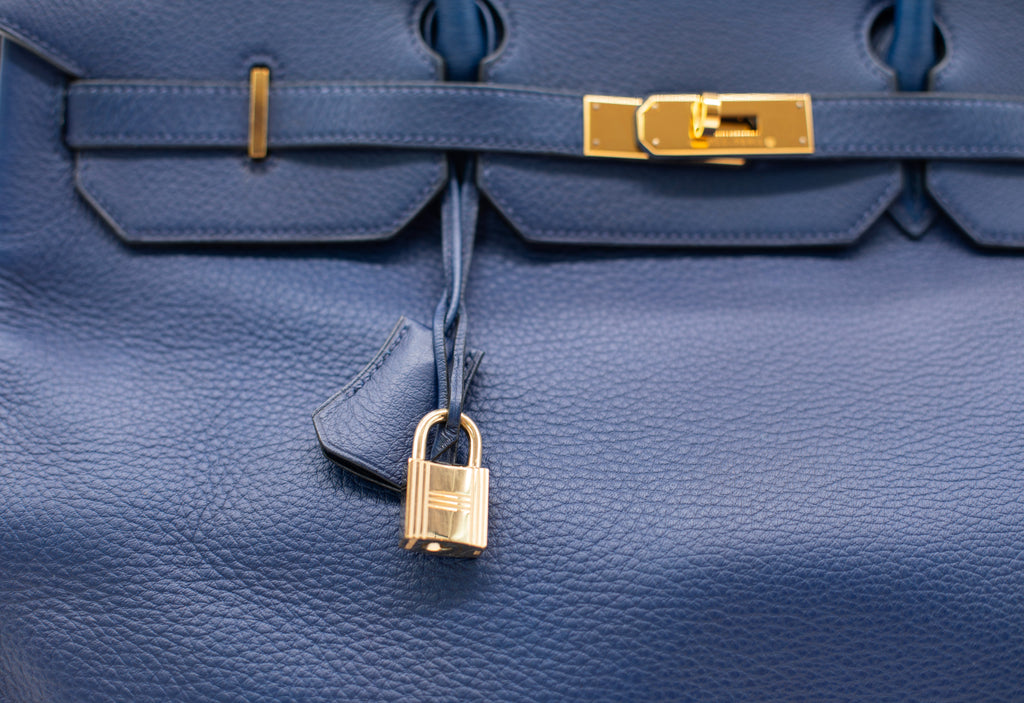 Hermès Clemence Birkin 35, Navy
